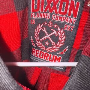 Dixxon Red and Black Flannel Shirt
